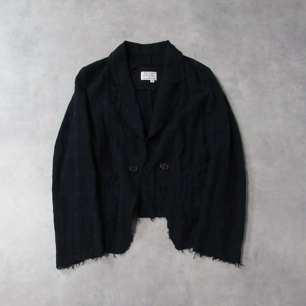 【 GALLEGO DESPORTES 】 / ギャレゴデスポート テーラード ジャケット フランス製 羽織り レディース Mサイズ Jacket モード ユーロ 古着