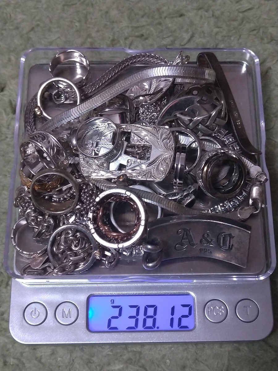 純銀 / SILVER / 925 刻印 アクセサリー まとめ 238g 