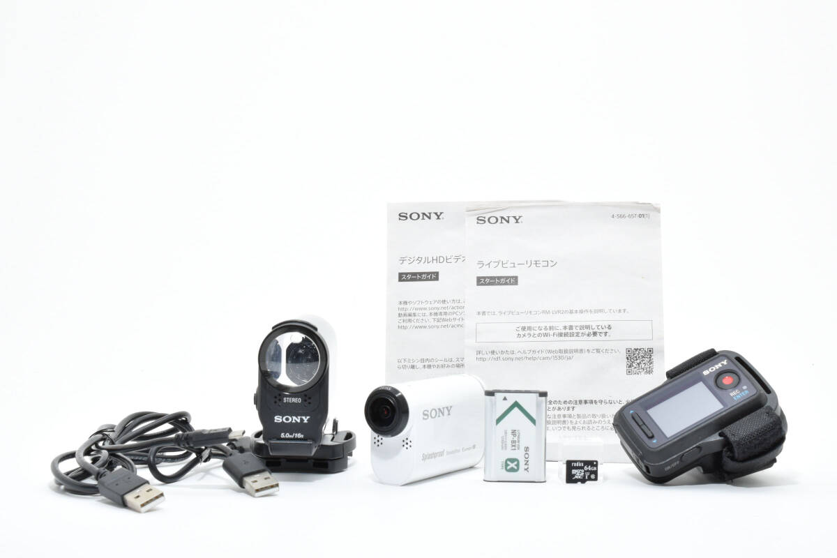 【美品】 SONY ソニー HDR-AS200V RM-VR2 ライブビューリモコンキット【動作確認済み】 #2730276