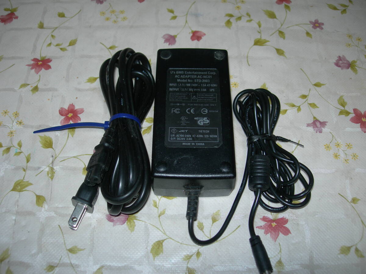 ★ BMB ACアダプター　model NO. STD-2003　1個　発送レターパックプラス　中古　