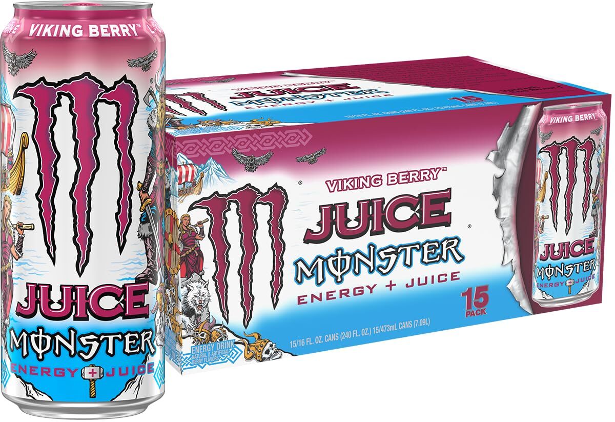 【国内未発売】MONSTER JUICE VIKING BERRY 15本パック モンスター エナジー ジュース バイキング ベリー【北米版】
