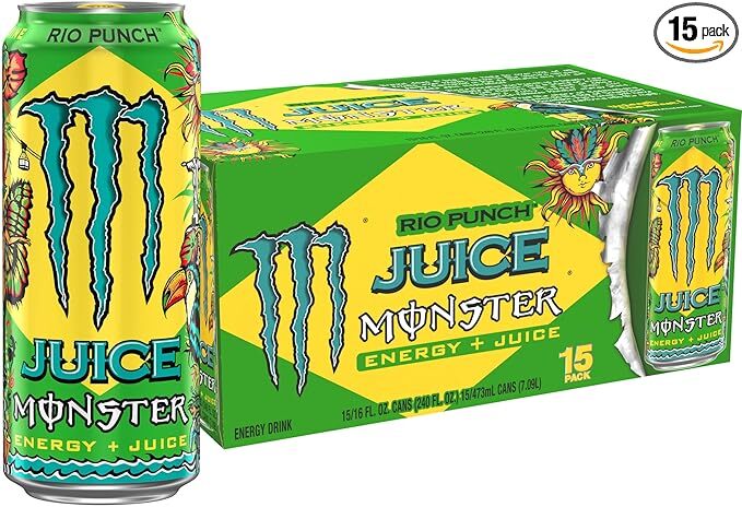 【国内未発売】MONSTER JUICE RIO PUNCH 15本パック モンスター エナジー ジュース リオ パンチ【北米版】
