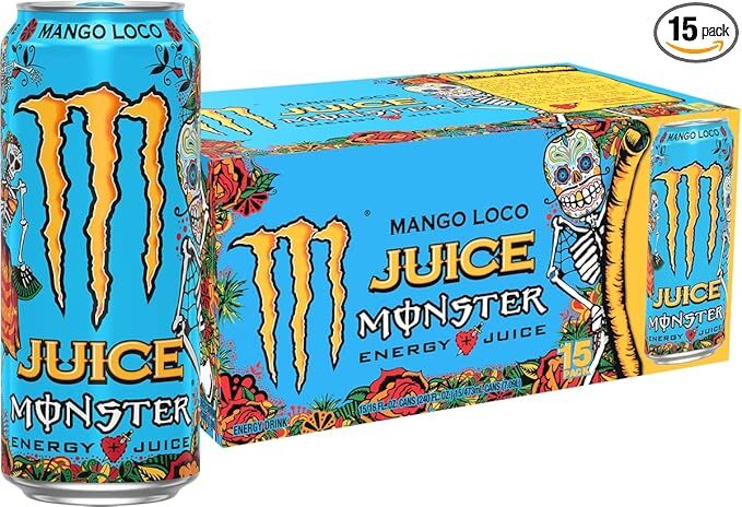 【北米版】MONSTER JUICE MANGO LOCO 15本パック モンスター エナジー ジュース マンゴー ロコ【味違います】
