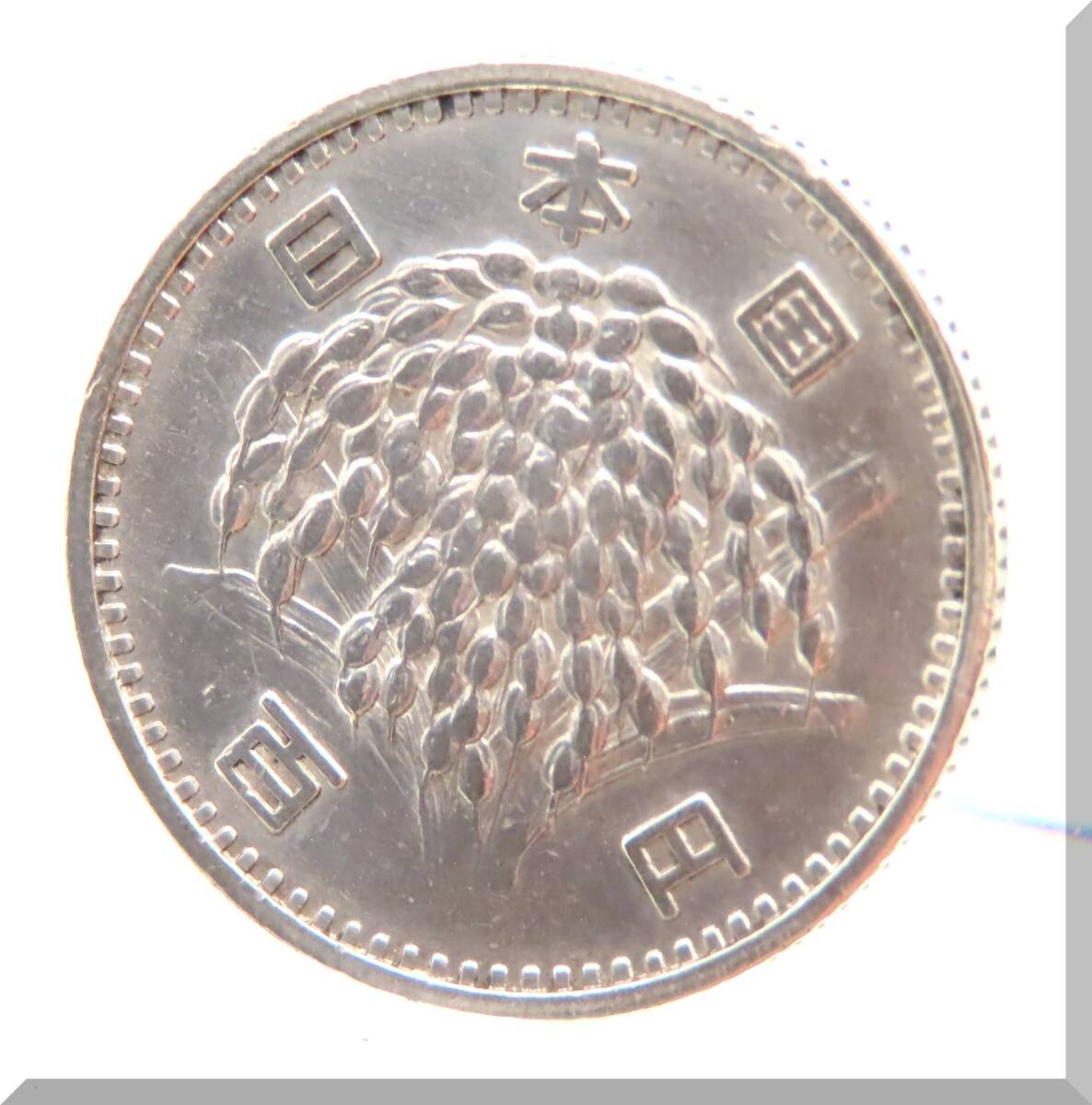 ■【美品】 SILVER COIN 稲穂 100円 百円 銀貨 古銭 記念硬貨 昭和三十四年 34年 当時物 コレクション 