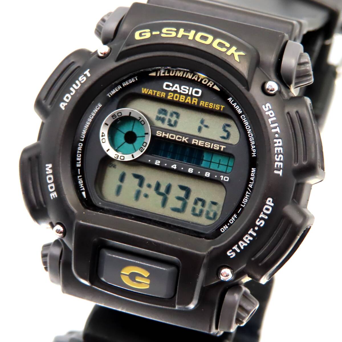 ■【稼働品】 CASIO G-SHOCK DW-9052 カシオ Gショック 腕時計 ブラック系 デジタル 腕回り最長22cm