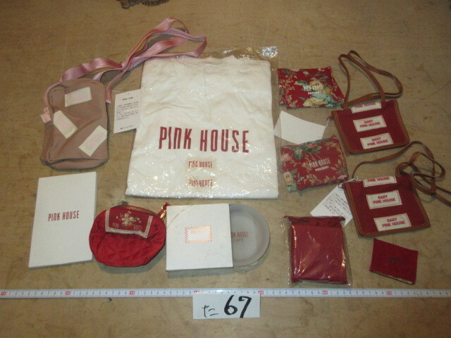 【湖華】PINK HOUSE 　ピンクハウス　雑貨色々検）Tシャツ　DCブランド　ファッション　デザイン　平成レトロ 　た67 