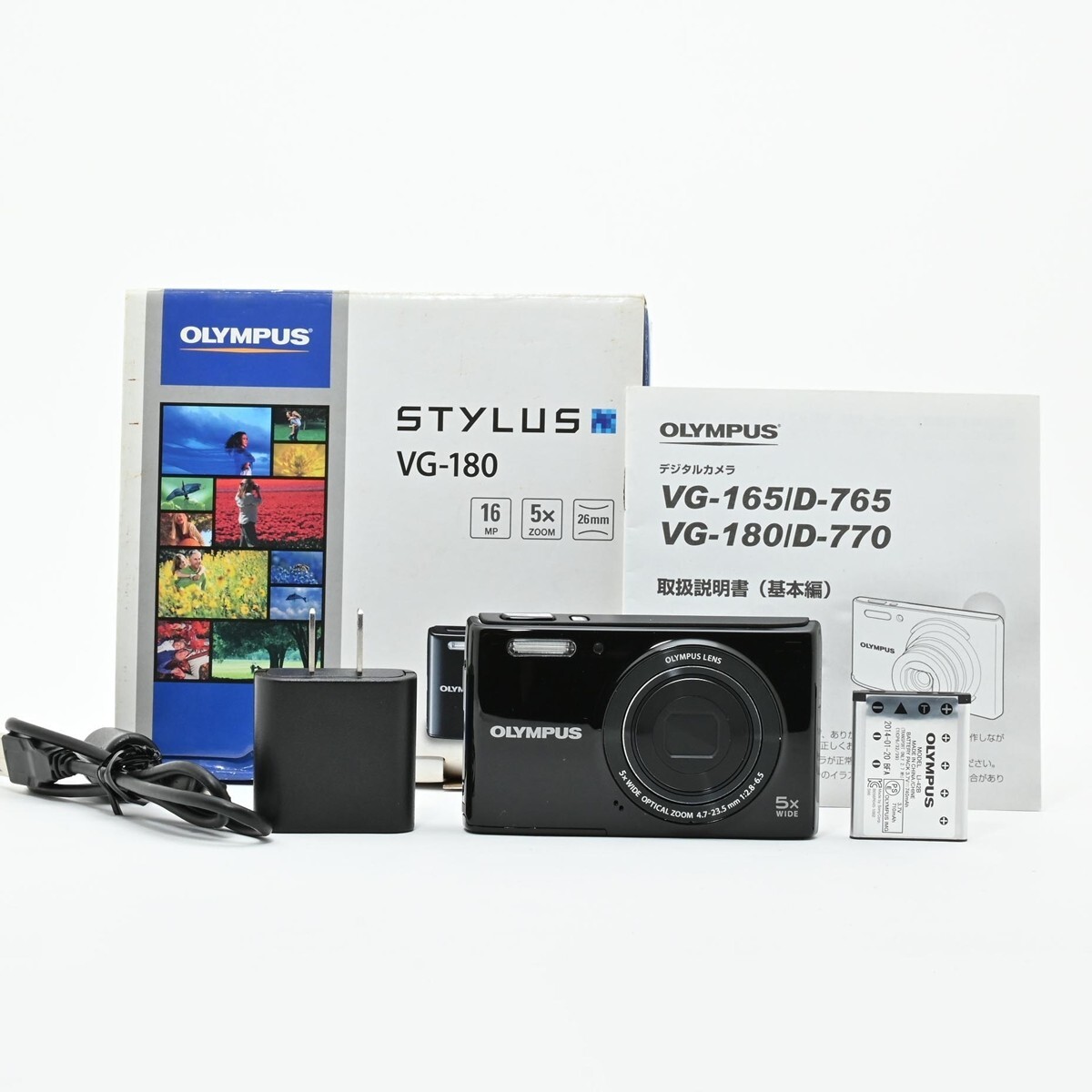 1120＜ほぼ新品＞ Olympus Stylus VG-180 Black
