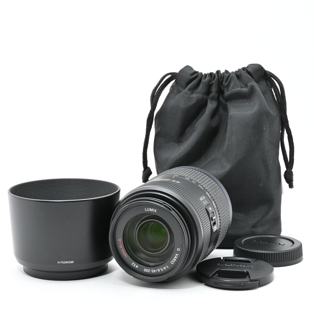 1174＜良品＞パナソニック Panasonic LUMIX G VARIO 45-200mm/F4.0-5.6 H-FS045200