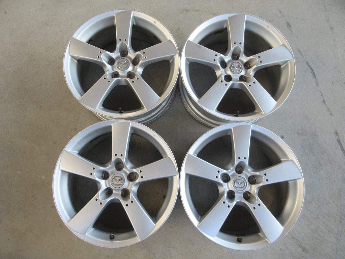 (R08/01/07) ■18インチ 純正アルミホイール / マツダ RX-8 SE3P / 18X8J+50 / 5H PCD114.3 / 4本 / 中古