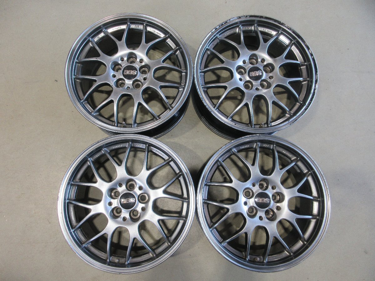 (R08/01/17) ■17インチ アルミホイール / BBS RG714 / 17×7.5J+48 / 5H PCD100 / 中古 / 4本 / インプレッサ レガシィなど