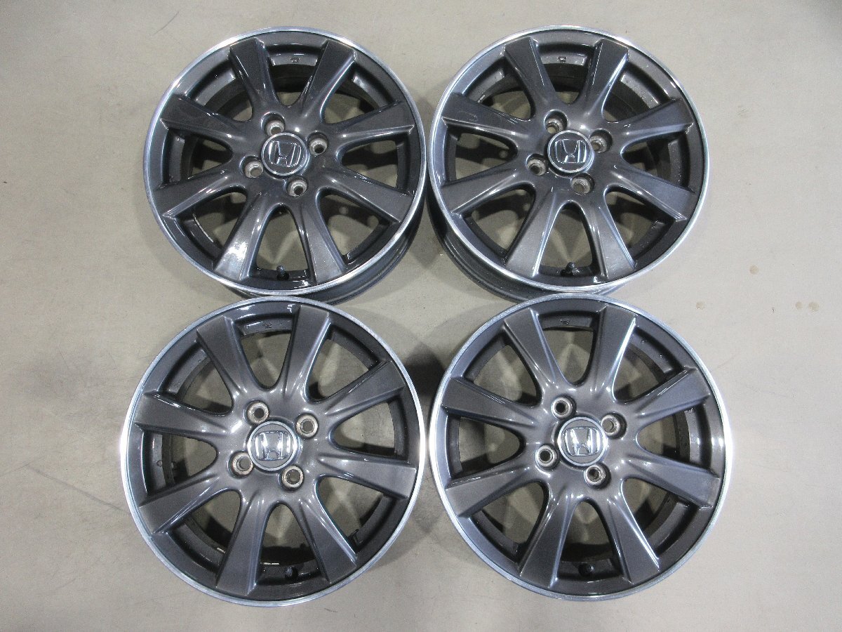 (R08/01/27) ■15インチ 純正アルミホイール / ホンダ N-BOX モデューロX / 15X4.5J+45 / 4H PCD100 / 4本 / 中古