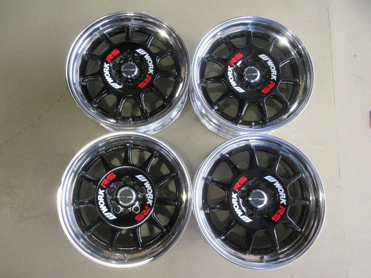 (R08/01/28) ■17インチ アルミホイール / ワーク エモーション WORK EMOTION RS / 17×7J+47 / 5Ｈ PCD114.3 / 4本 / ※商品説明文必読