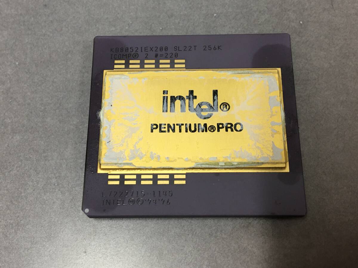 B3852)Intel PENTIUM PRO 200MHz KB80521EX200 SL22T 256K 中古動作品