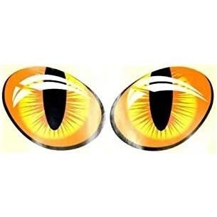 リアル 3D ネコ 猫 目 3D シール カー ステッカー 車 の サイド ミラー や バック ウインドウ に ドッキリ おもしろ ジョーク グッズ