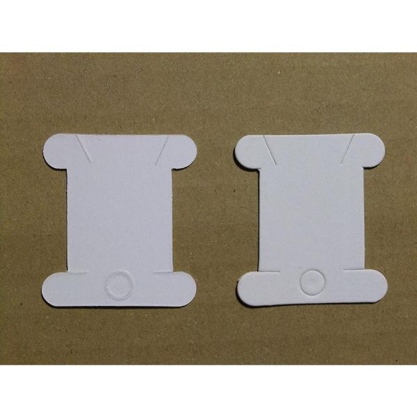 糸巻き台紙 100枚セット 無地 白厚紙