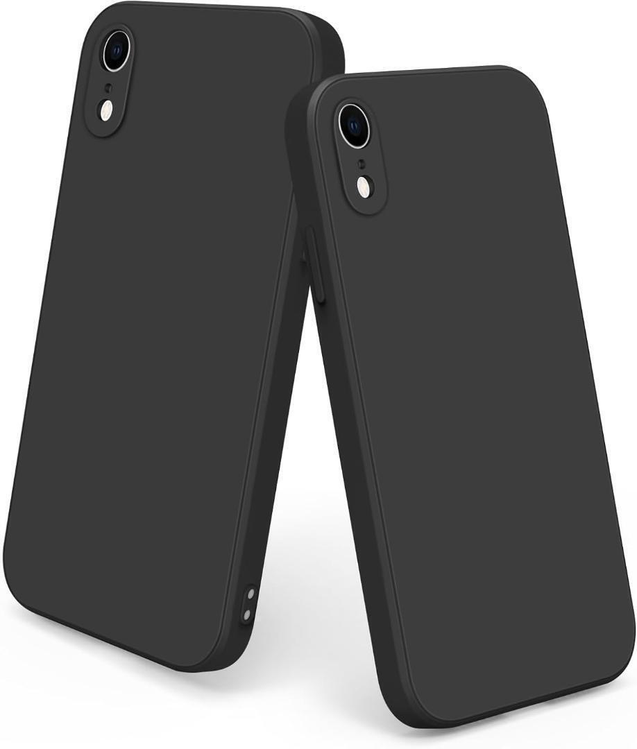 Y024　ブラック iPhoneXR ケース 薄型 軽量　2個セット