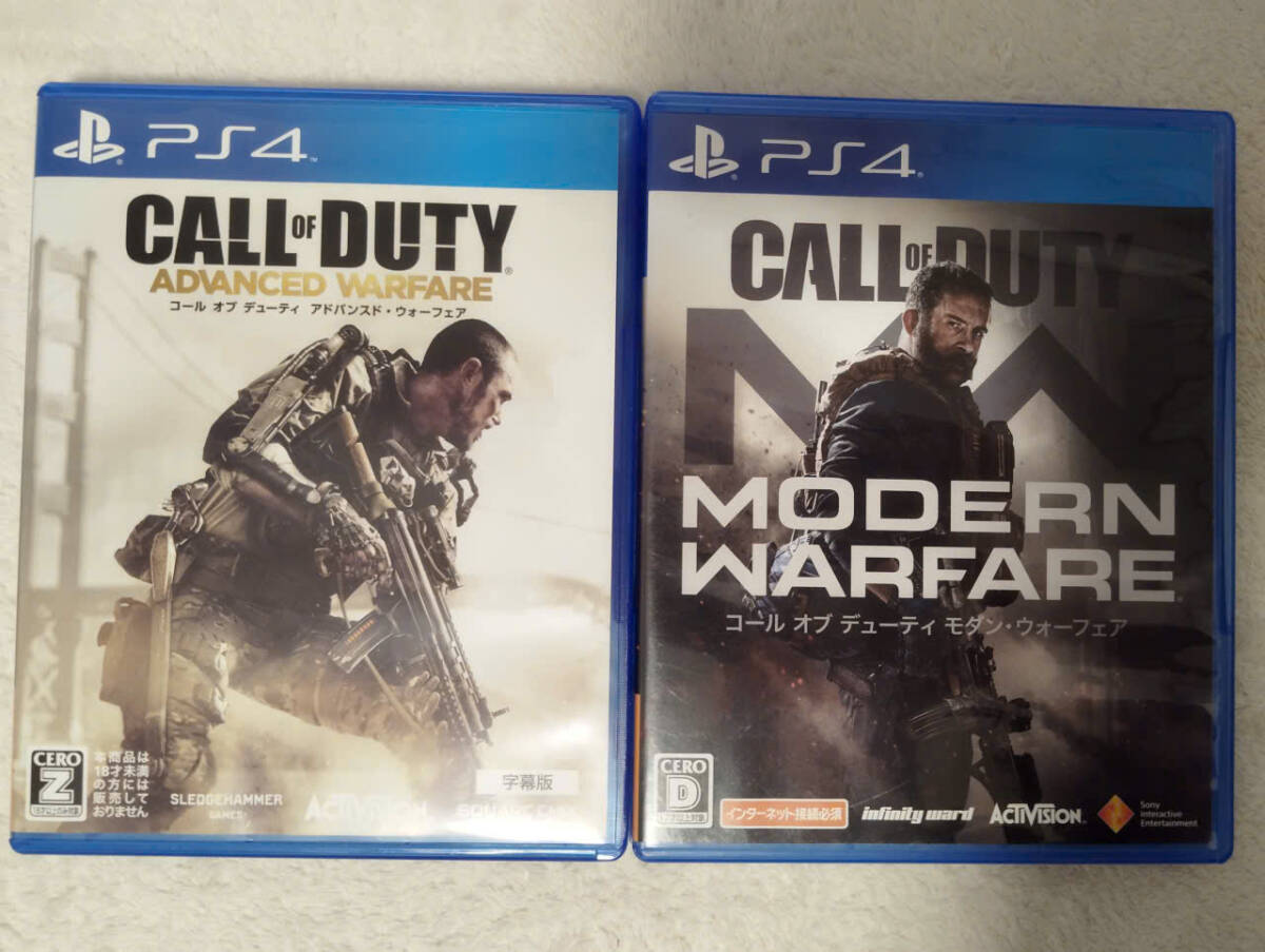 [PS4] CALL OF DUTY: ADVANCED + MODERN WARFARE コールオブデューティ アドバンスド・モダン・ウォーフェア ゲームソフト2本セット