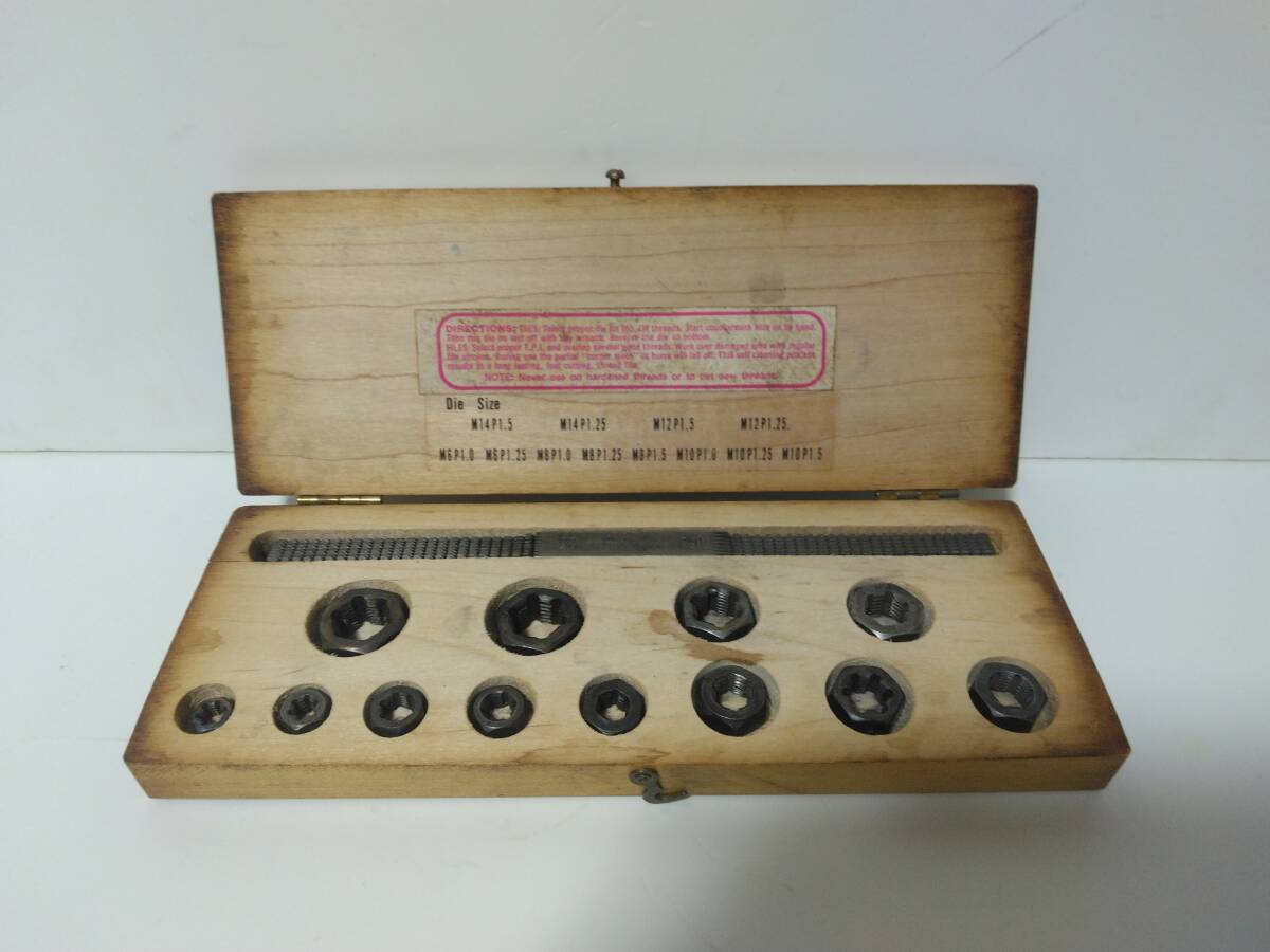 JAWCO / RETHREADING FILE & DIE SET ねじ切り ダイス セット