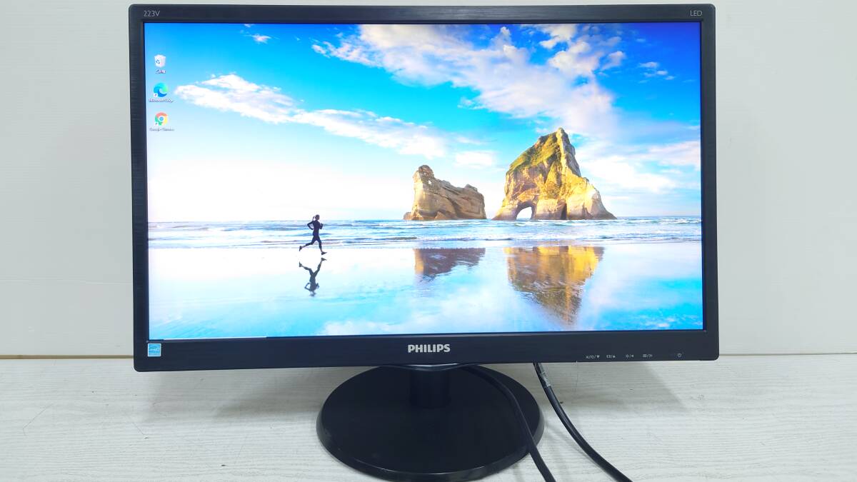 【美品】Philips フィリップス 223V5L 223V5LHSB/11 21.5型 モニタ フルHD (1920x1080) D-Sub/HDMI 動作品