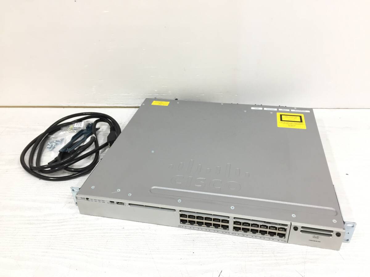 〇Cisco Catalyst 3850 シリーズ WS-C3850-24T-S スイッチ 動作品