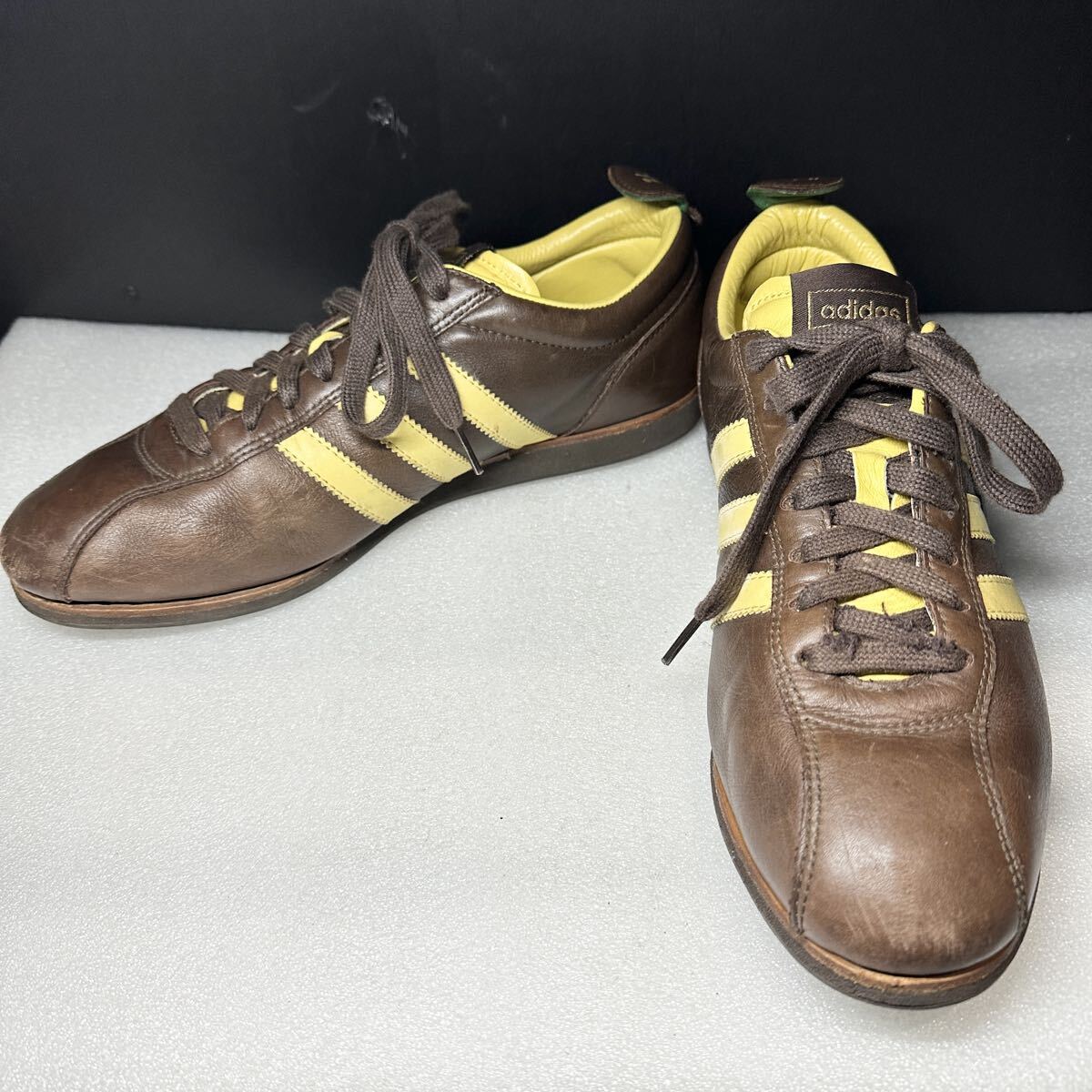 □/adidas/アディダス/26.5cm/レザー/WORLD CUP 66/ワールドカップ/シューズ/靴/ブラウン/茶色/スポーツ用品/