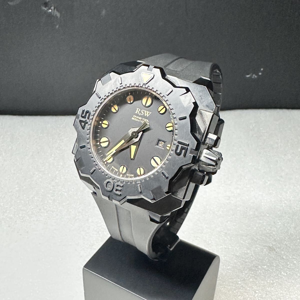 □/RSW/アールエスダブリュー/定価 約200000円/300m防水/DIVING TOOL/ダイビング・ツール/7050/ウォッチ/腕時計/機械式時計/自動巻き