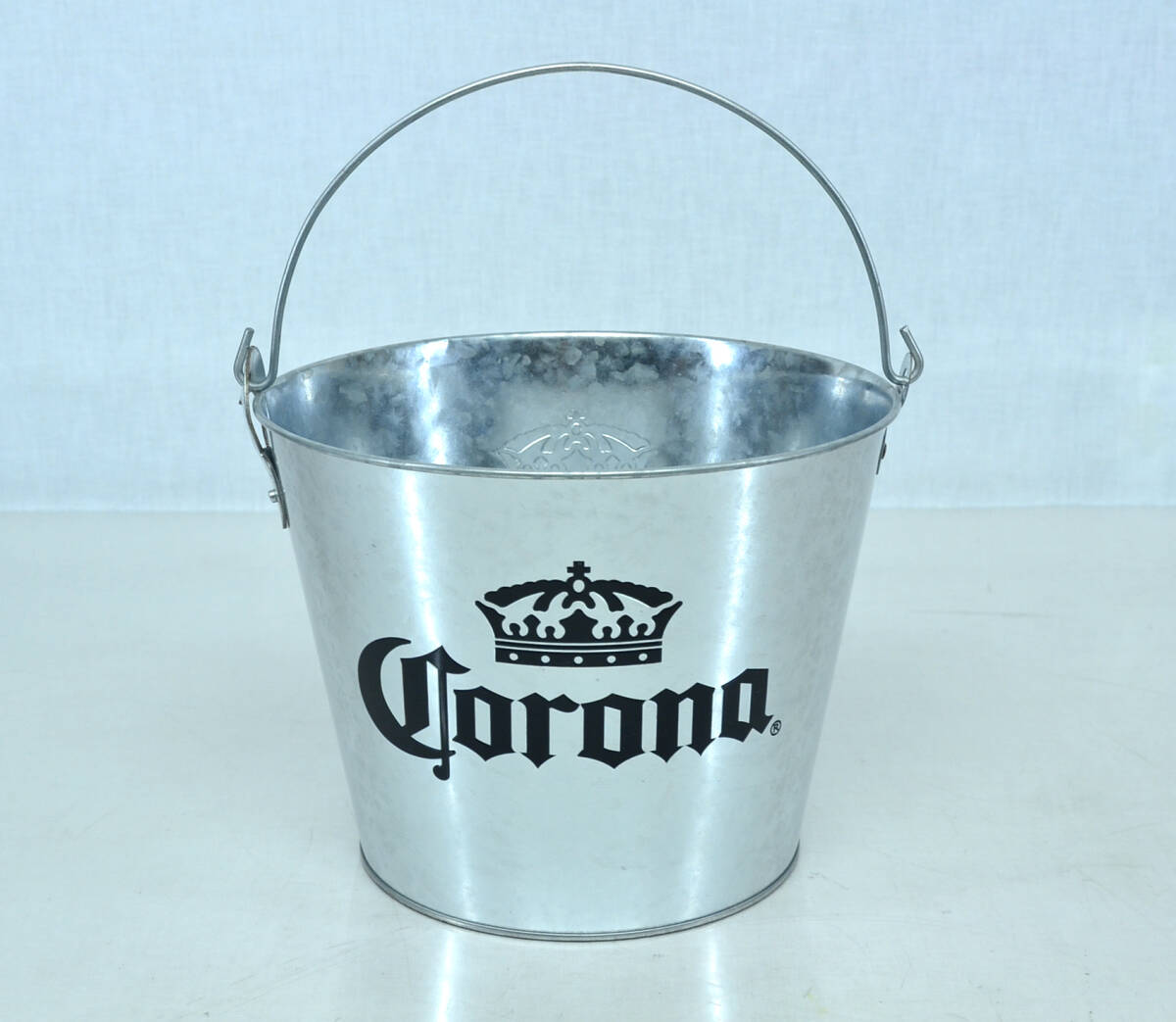 Corona コロナビール バケツ シルバー 中古品