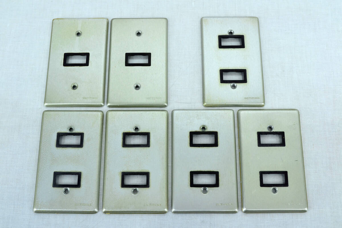 National ナショナル コンセントカバー スイッチカバー レトロ 昭和 当時物 