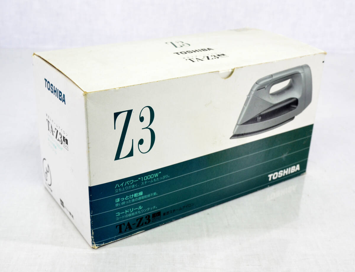 TOSHIBA 東芝スチームアイロン TA-Z3 1000w 元箱・取説付 中古品 