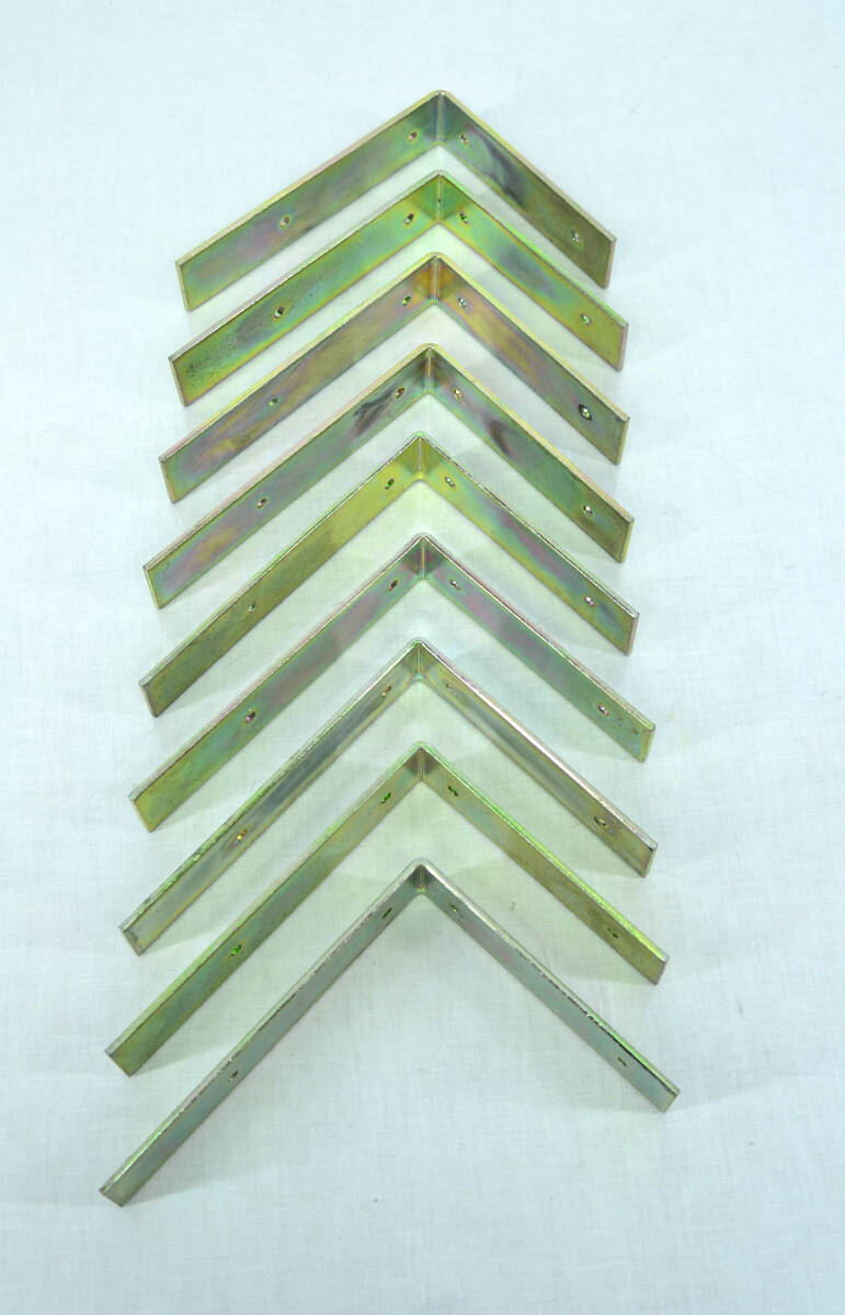 L型アングルブラケット L字型ブラケット 9個セット 耐震補強 家具耐震 中古品