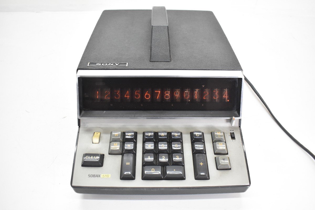 SONY ICC-510 SOBAX ニキシー管 14桁 計算機[ソニー][ソバックス][電卓][昭和レトロ][当時物]7M