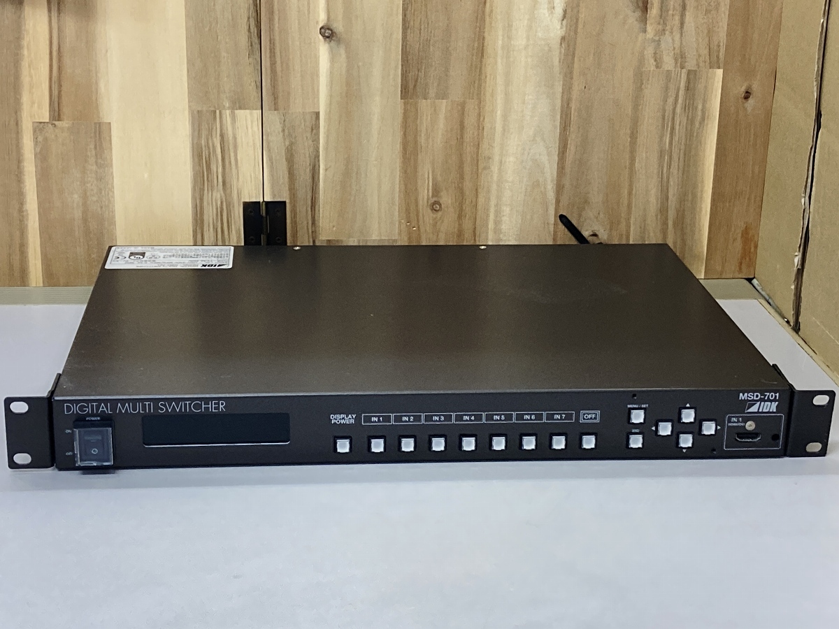 IDK MSD-701 デジタルマルチスイッチャー ※初期化済み・動作確認済み AC付き K-b