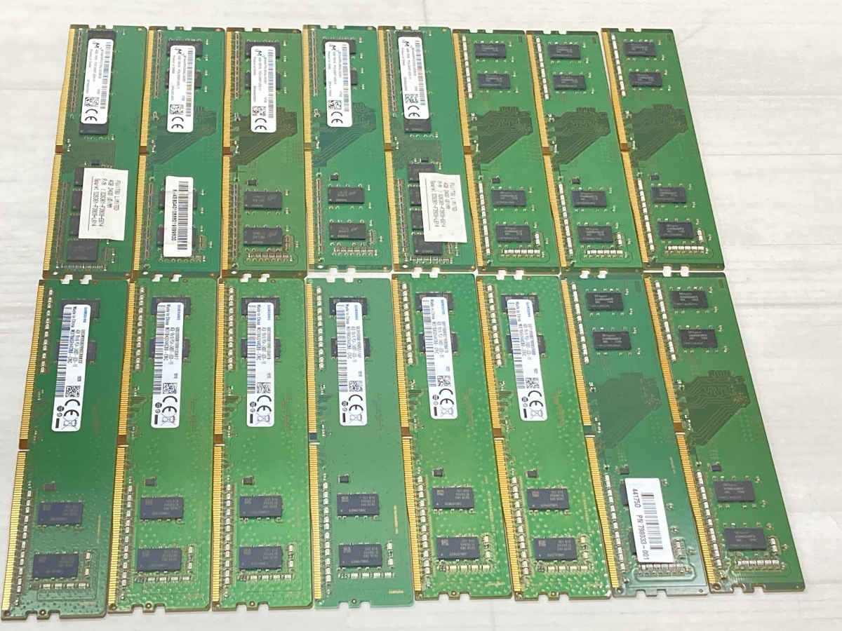 DDR4-2400T RAM メモリ 4GB×16枚 ※通電確認済 ※メーカーランダム D4-F