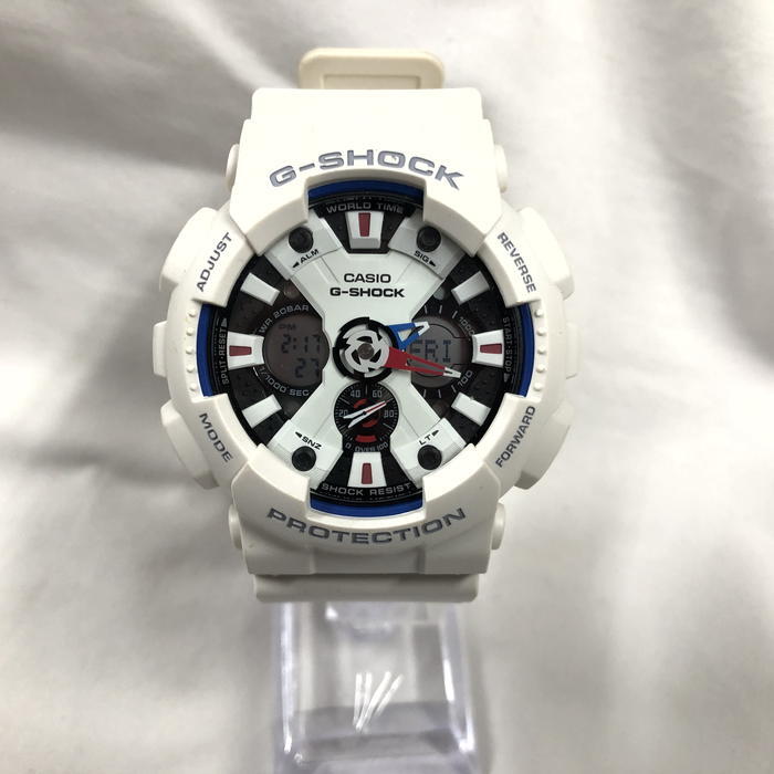 カシオ G-SHOCK 腕時計 GA-120TR ホワイト クオーツ [jgg]