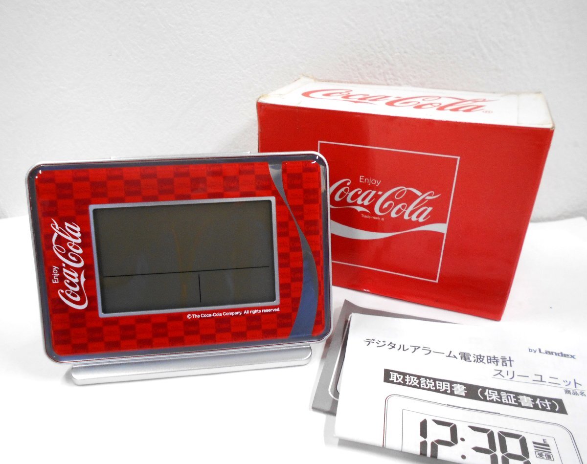 コカコーラ セイコークロック 目覚まし時計 SEIKO デジタル 電波目覚まし時計 AC606R 未使用保管品 【テ186】
