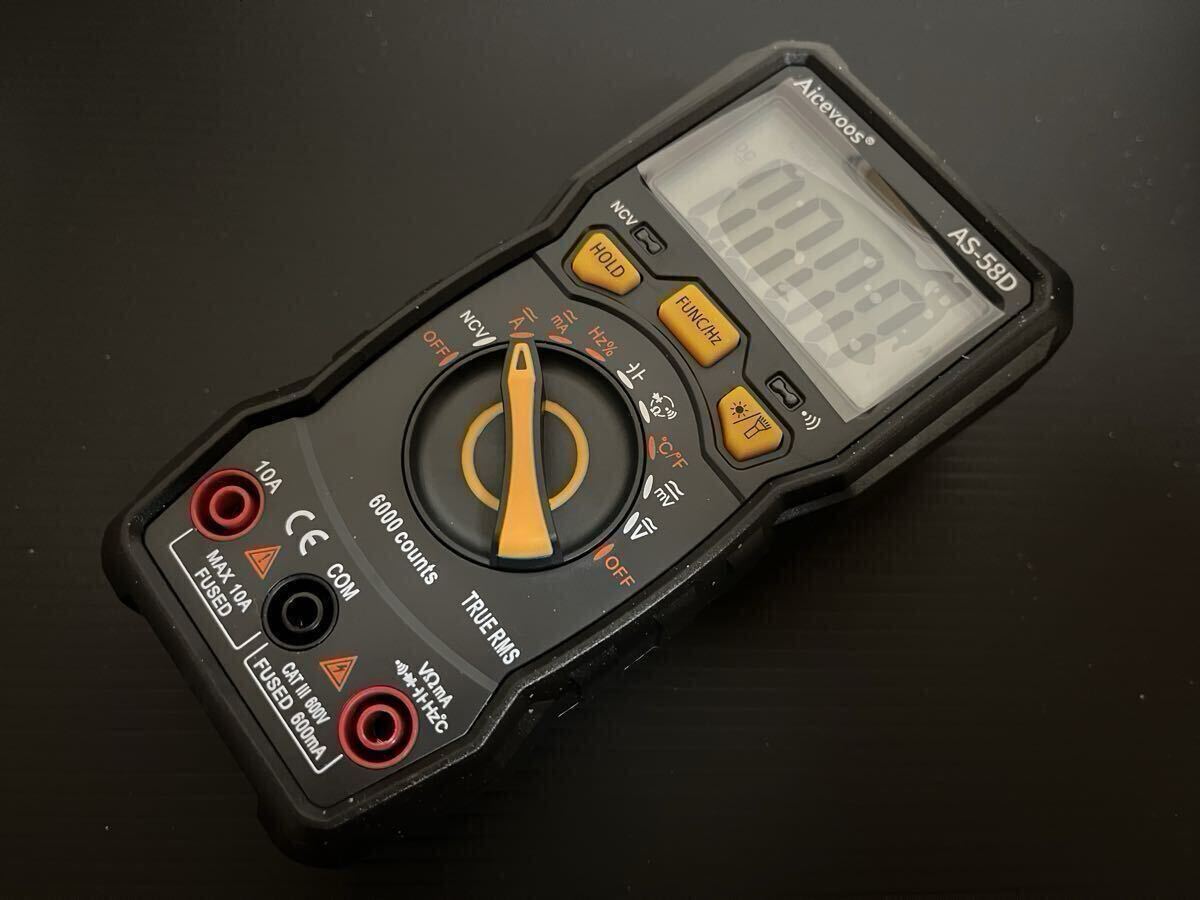 ☆未使用新品/Aicevoos AS-58D 6000カウント オートレンジ・デジタルマルチメーター☆