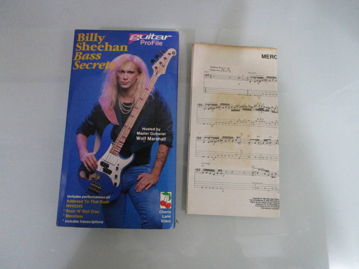 VHS ビデオテープ ビリー・シーン ベースシークレット MR.BIG Billy Sheehan Bass Secrets