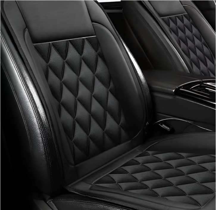 シートヒーター 車用 後付け ヒーター内蔵カーカバー 電気加熱パッド 12V/24V 2段階温度調節 取付簡単 滑り止め加工 寒さ対策 