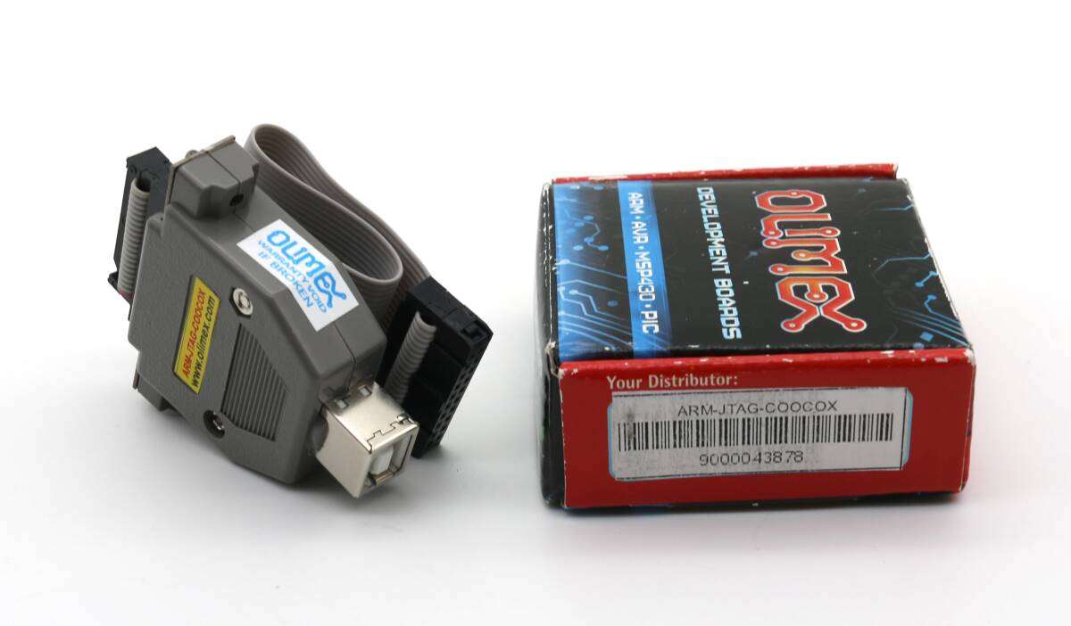 Olimex ARM-JTAG-COOCOX フリーの統合環境 CooCoxで使えるオープンソースのJTAGツール　未使用品