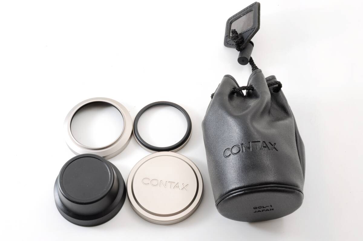 CONTAX GK-54 GK-R2 GG-1 48mm P-filter 純正本革ケース セット