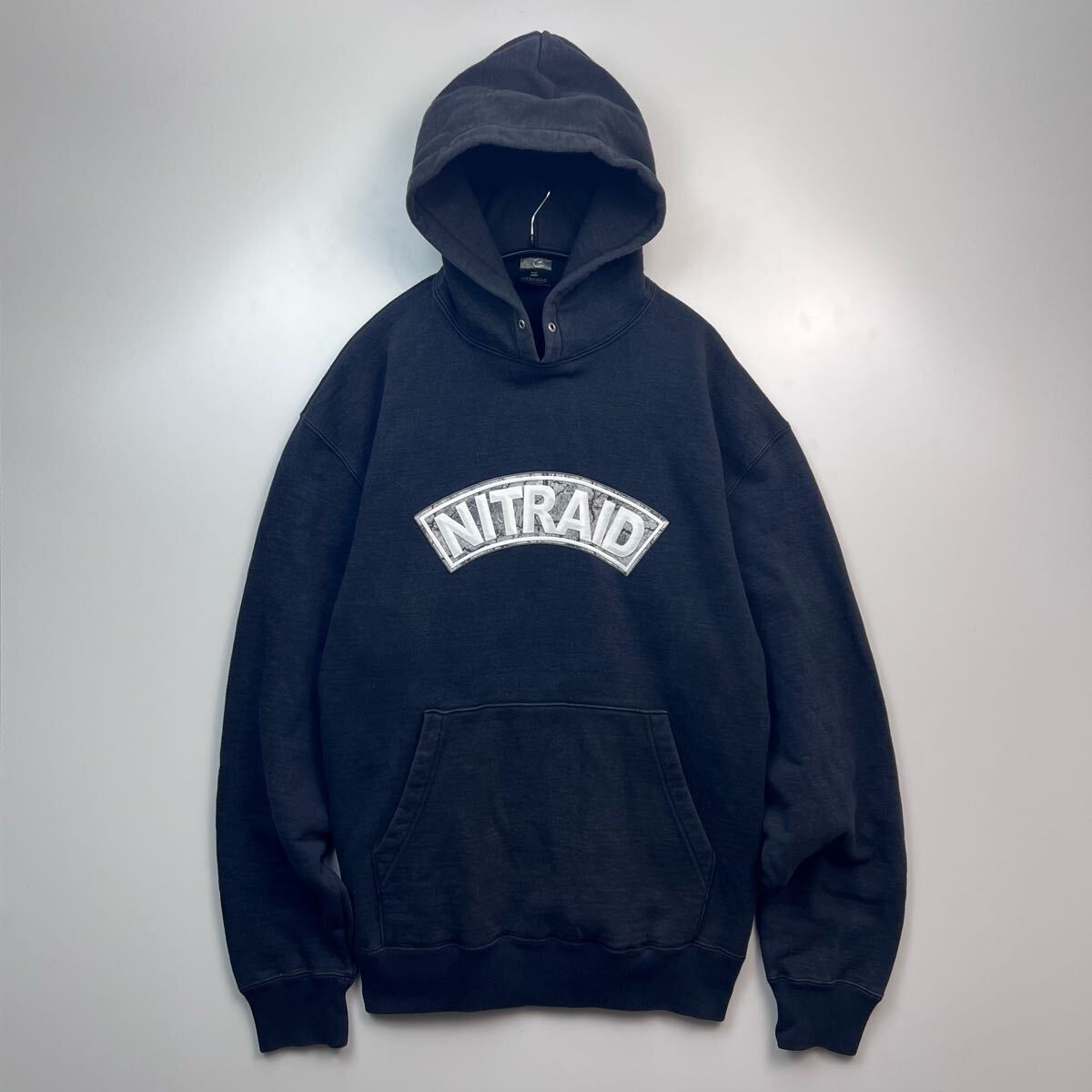 nitraid arch logo pullover hoodie parker nitrow ナイトレイド アーチロゴ プルオーバー パーカー エレファント 黒 XL swagger