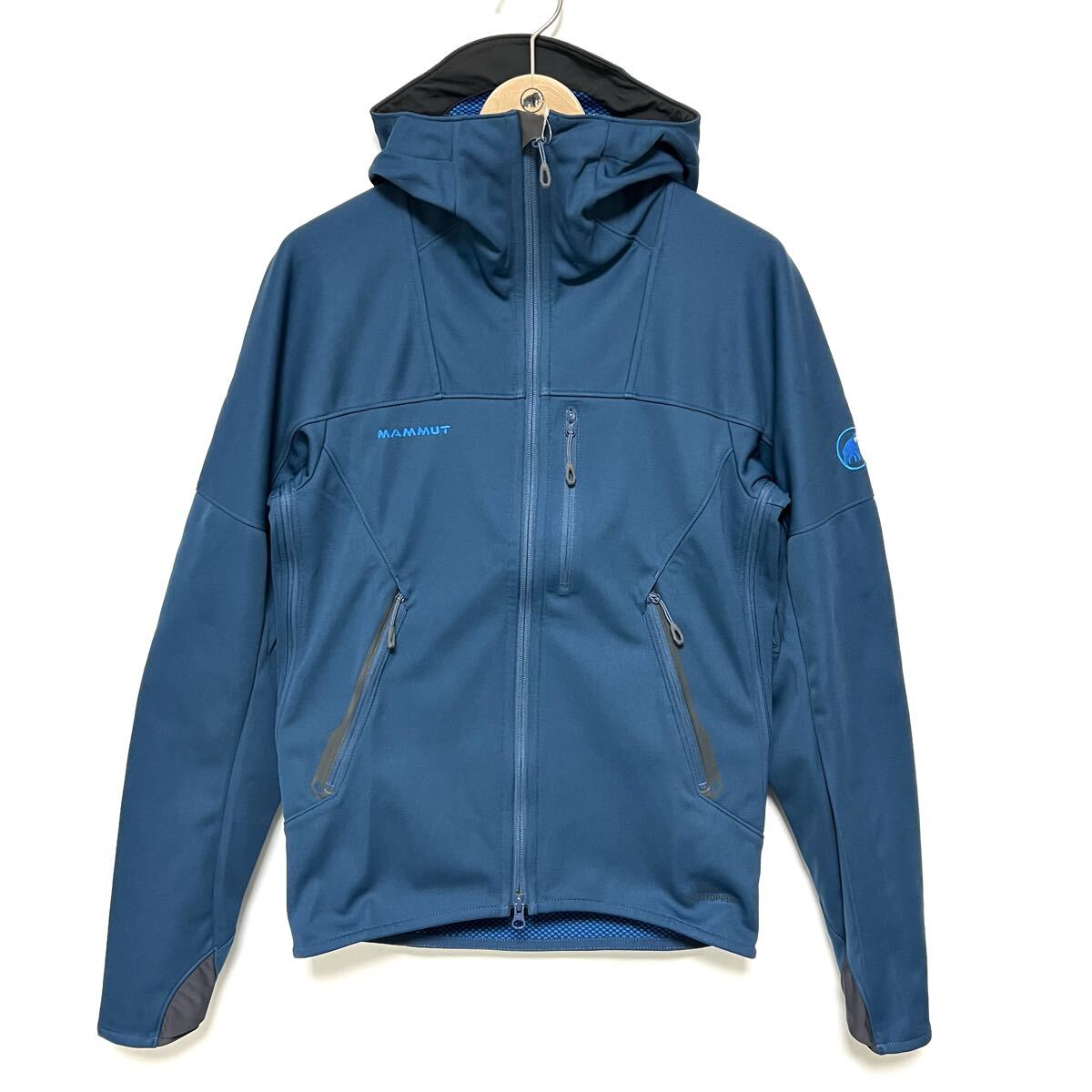 S/M マムート 未使用 希少 刺繍ロゴ アルティメイト フーディ メンズ ヨーロッパ製 MAMMUT Ultimate Hoody Men ソフトシェル ジャケット