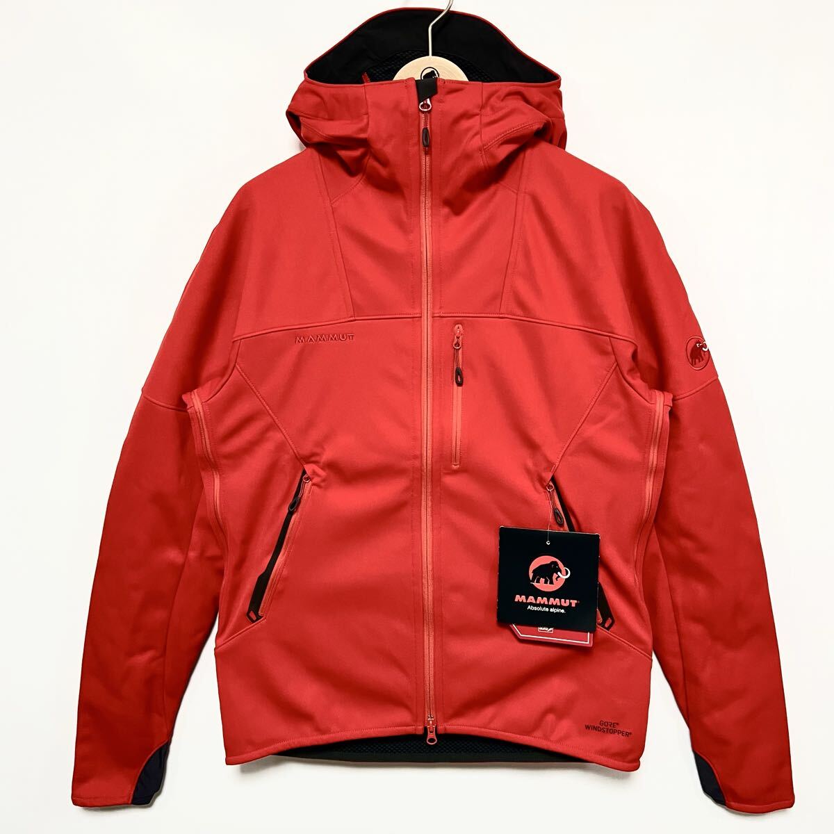 L/XL マムート 未使用 希少 刺繍ロゴ アルティメイト フーディ メンズ ヨーロッパ製 MAMMUT Ultimate Hoody Men ジャケット ソフトシェル