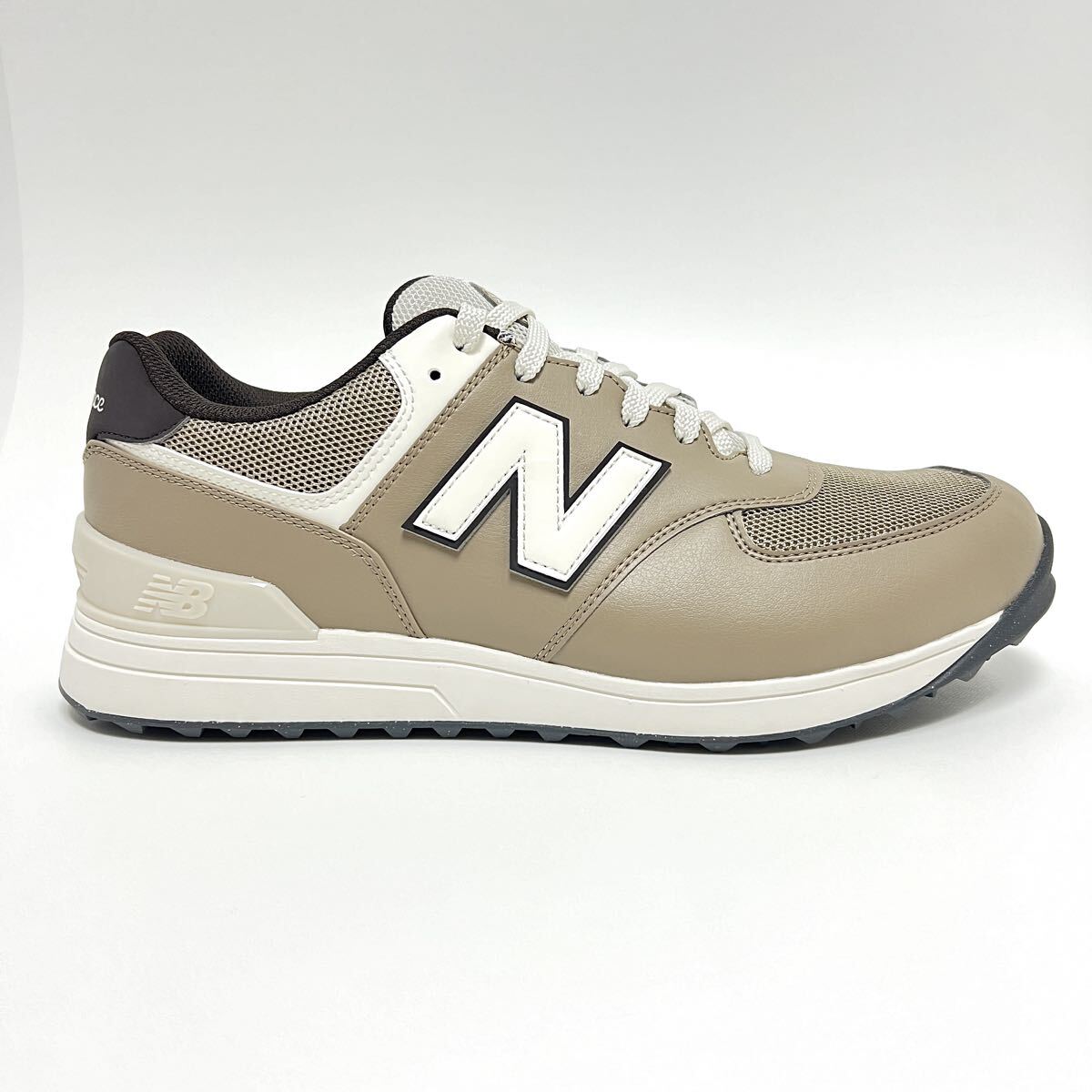28cm◆未使用◆ ニューバランス ゴルフ UGS574A3 ゴルフシューズ スニーカー NewBalance UGS 574 A3 ベージュ スパイクレス スパイク