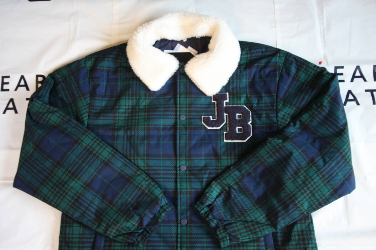 ★正規品★パーリーゲイツ PEARLY GATES ジャックバニー★ソーラーセンサーL タータンチェック柄 中綿2WAYストレッチコーチジャケット★6LL