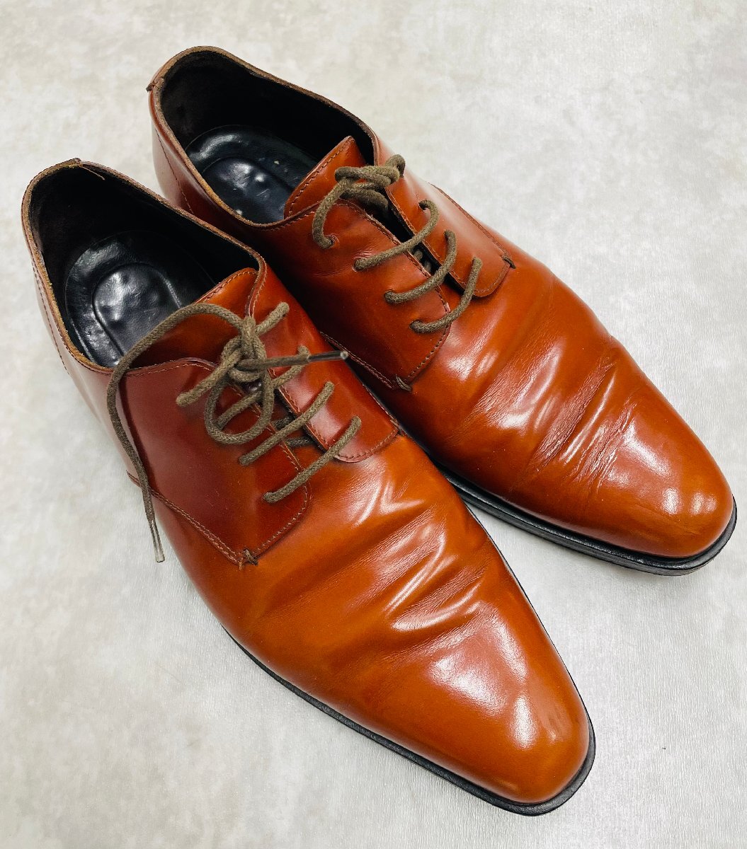 ★【USED】MARNI　マルニ　レザーシューズ　靴　ブラウン系 サイズ41　メンズ　
