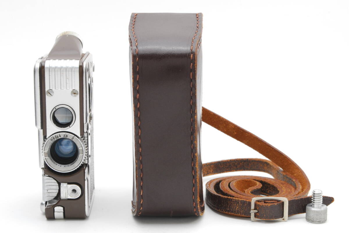 美品 ゲルツ minicord マイクロコード ブラウン Helgor 2.5cm F2 Wien カメラ 動作確認済み #7273