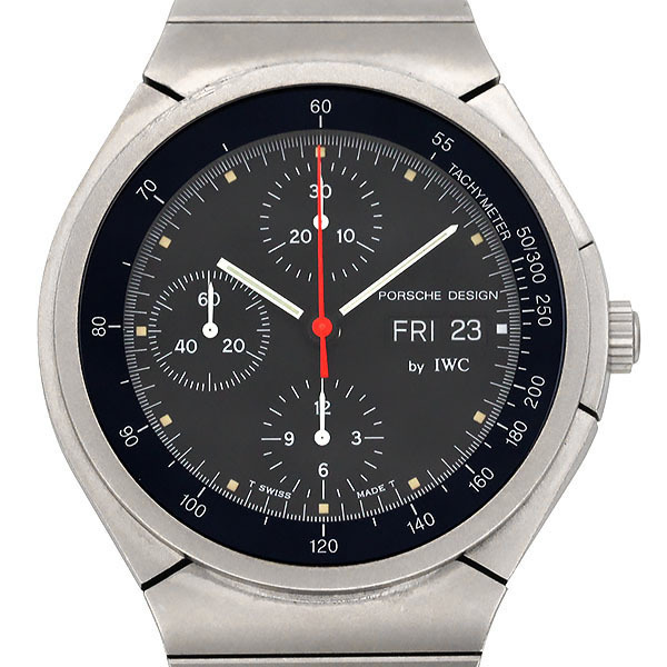 インターナショナルウォッチカンパニー IWC ポルシェデザイン チタニウムクロノグラフ 黒文字盤 メンズ腕時計 自動巻き 男性 ブランド