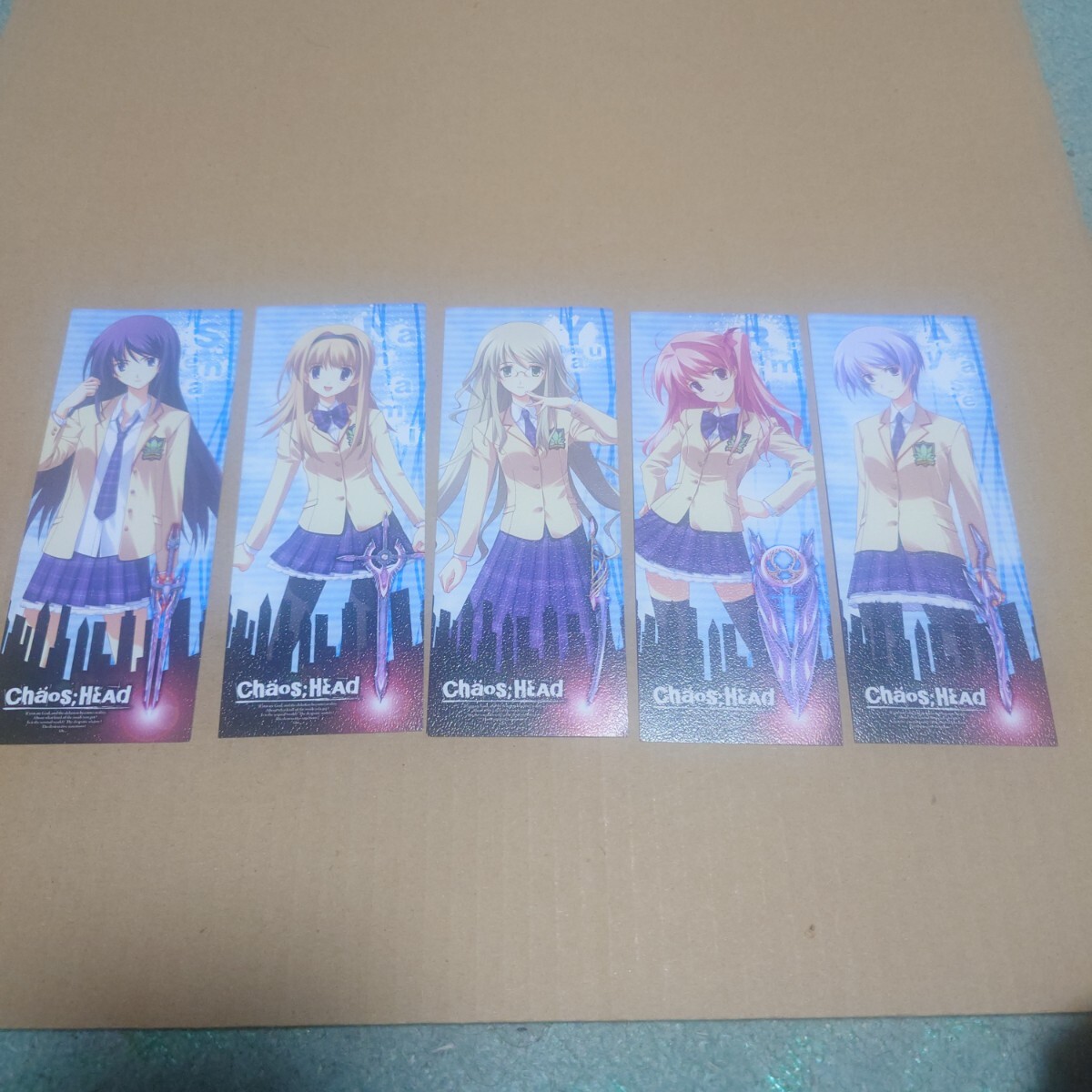 カオスヘッド しおり5枚 ニトロプラス
