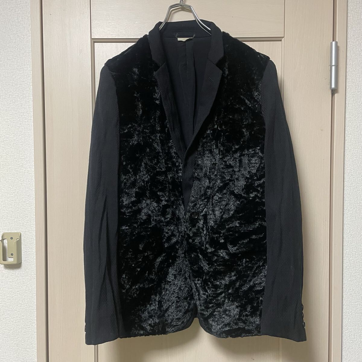 COMME des GARCONS HOMMEPLUS コムデギャルソンオムプリュス テーラードジャケット ブラック PD-J045 AD2009 S 